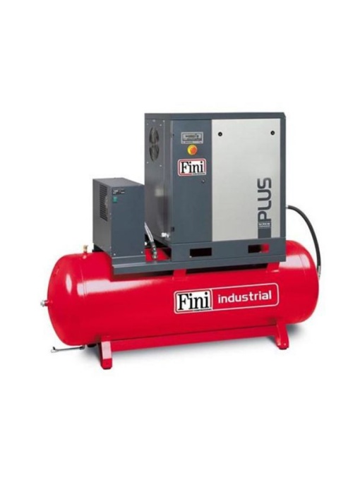 Compresor de aer cu surub 1000 l/min, alimentare 400 V, butelie 500 litri, putere7.5 kW, presiune max. 10 bari, , cu uscator incorporat, Fini PLUS 8-10-500ES