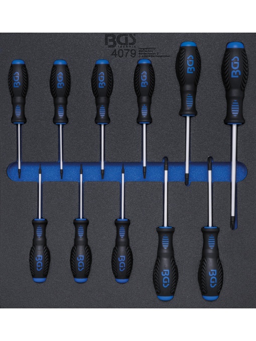 Echipare pentru dulap 44960 surubelnite torx, T6-T40, BGS 4079