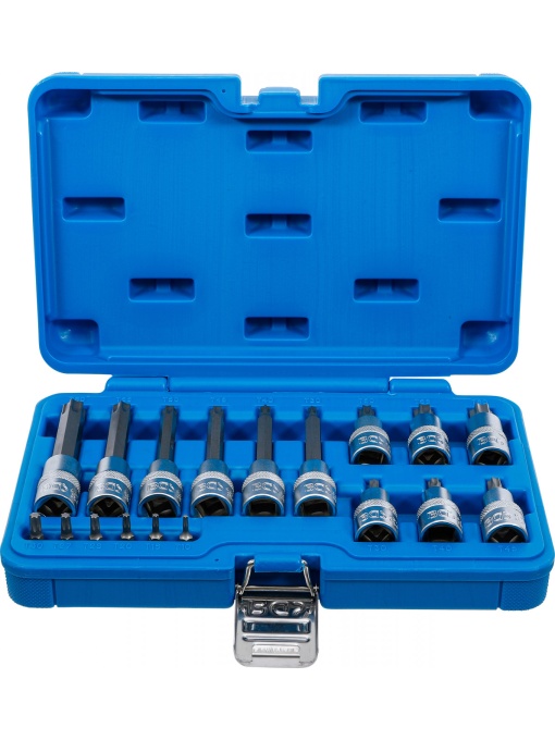 Set biti 6,3 mm (1/4") 12,5 mm (1/2") Profil T (pentru Torx) 18 piese, BGS 5173
