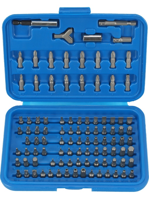 Set biti de securitate, act.1/4", 25 mm, 100 buc., Condor 1100