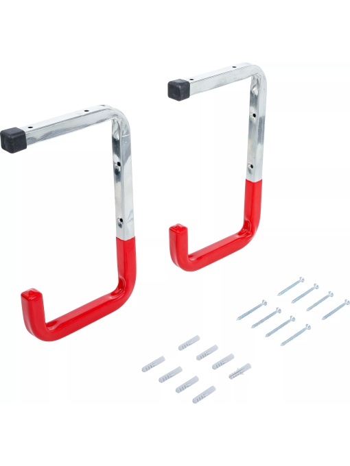Set cârlige pentru agatat diverse scule pe perete şi plafon, 2 piese, BGS DIY 88312