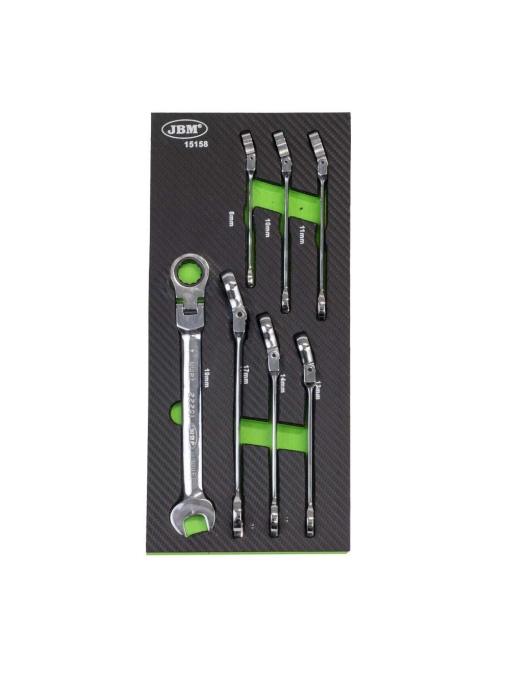 Set chei combinate cu clichet pivotant, JBM 15158