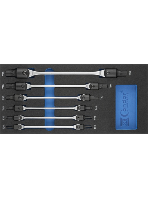Set chei duble flexibile, tx-star T20-90, 6 buc, Condor 7131