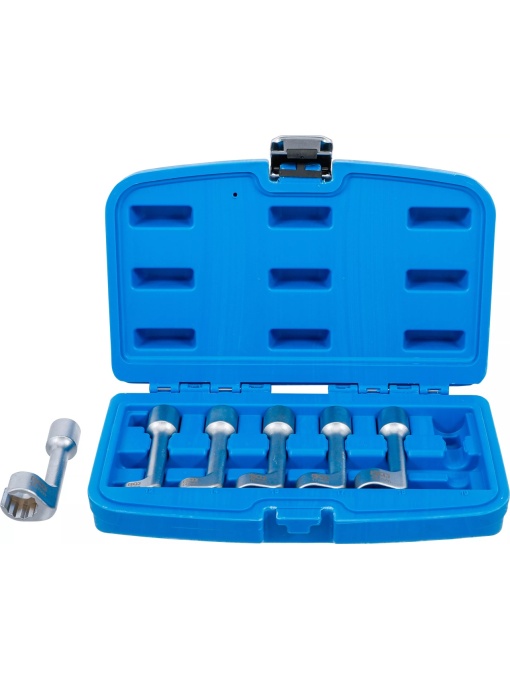 Set chei speciale in 12 puncte pentru conducte, dimensiuni 12, 14, 16, 17, 18, 18 si 19mm, lungime 98mm, antrenare 1/2" , BGS 1300