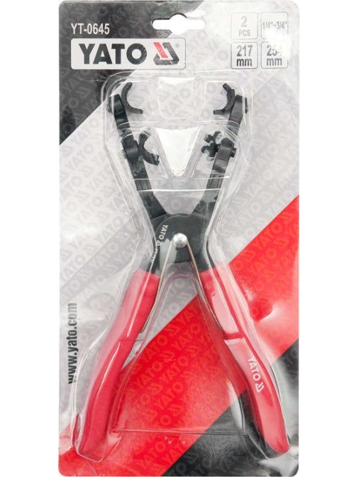 Set clesti pentru coliere de furtun 217-254 mm, 2 piese, Yato YT-0645