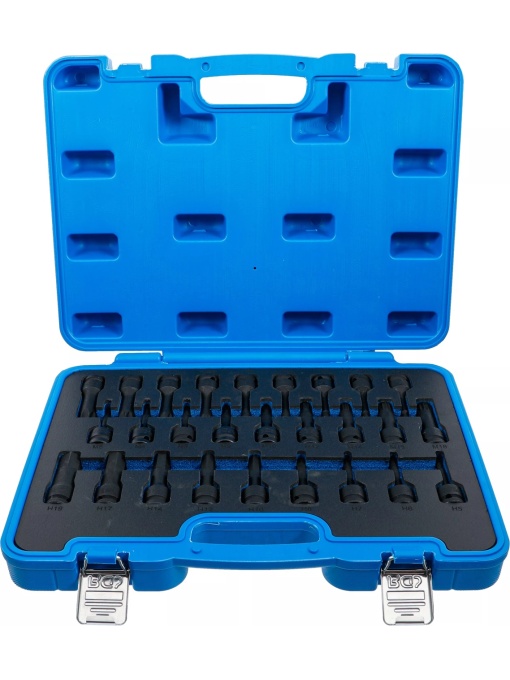 Set cu biti de impact Imbus, Torx si Spline (XZN), antrenare 1/2", 26 piese, BGS 5484