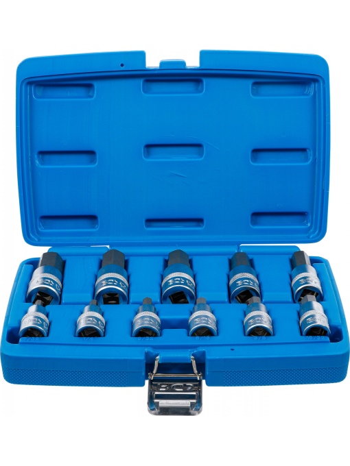 Set cu biti Imbus in Inch 7/32" - 7/8", antrenare cu tubulara 1/2", 11 piese, BGS 5053