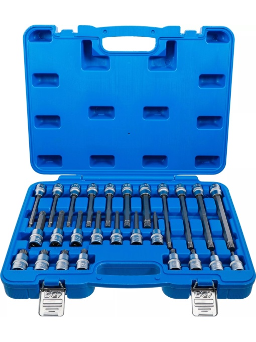 Set cu biti Spline (XZN) M5 - M16 , antrenare cu tubulara 1/2'', 26 piese, BGS 5180
