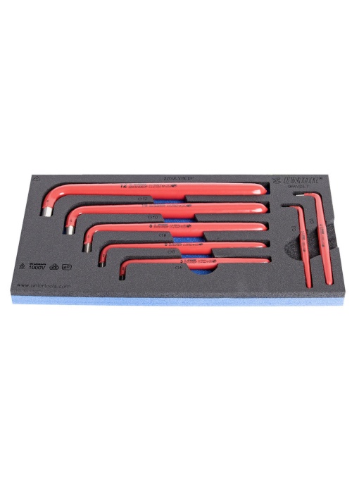 Set de chei locas hexagonal izolate la 1000 V in modul SOS, Unior 621798