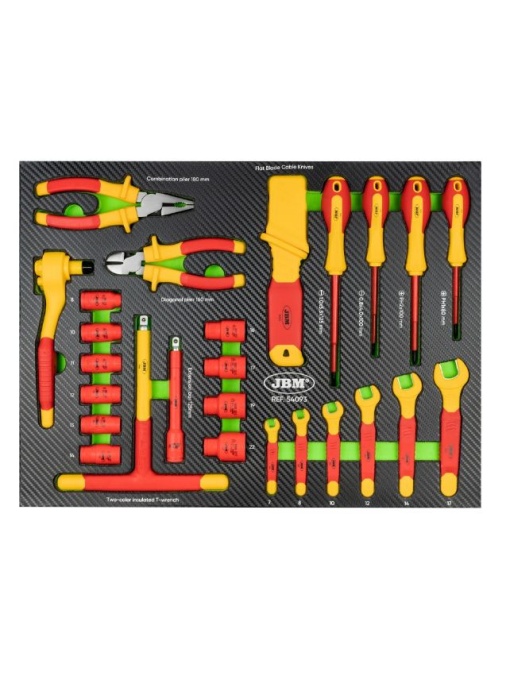 Set de scule izolate vde 26 piese, JBM 54093