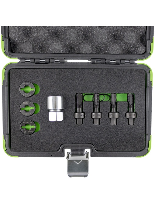 Set pentru refacerea filetelor prezoanelor de roti, M12-M14, JBM 53652