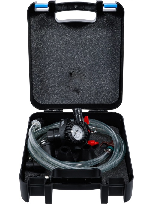 Set pentru verificare pierderi, golire, reumplere si aerisire sistem de racire, 6 piese, BGS 9502
