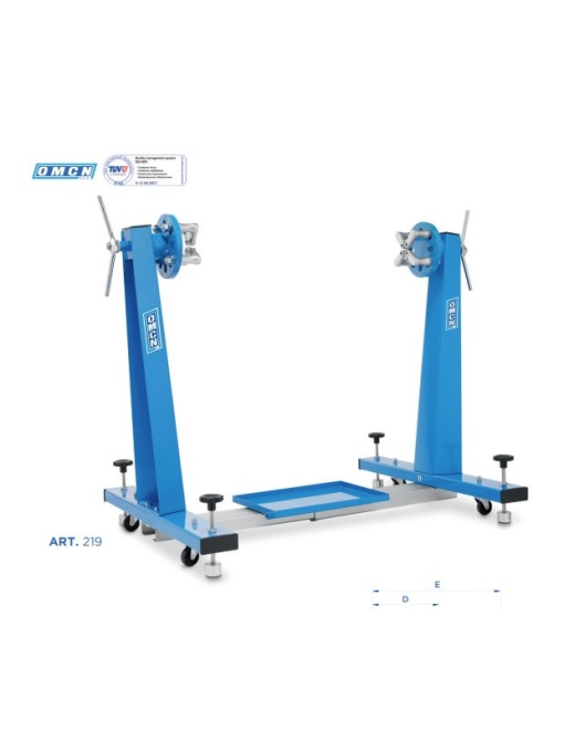Stand pentru bloc motor reglabil in lungime, rotire la 360°, sarcina maxima 450 Kg, OMCN Art.219
