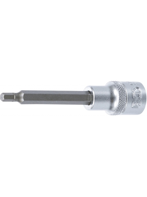 Bit Imbus 5 mm, lungime 100mm, antrenare cu tubulara 1/2", BGS 4260