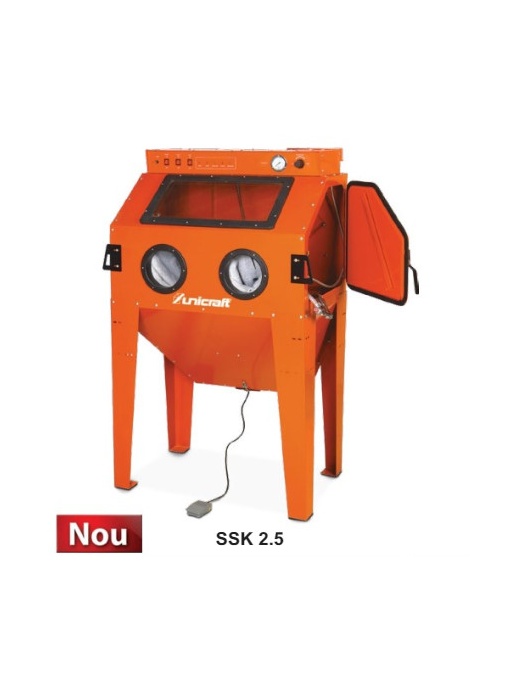 Cabina de sablat cu dimensiuni interioare 945x605x605mm, model SSK 2.5, UC.6204003