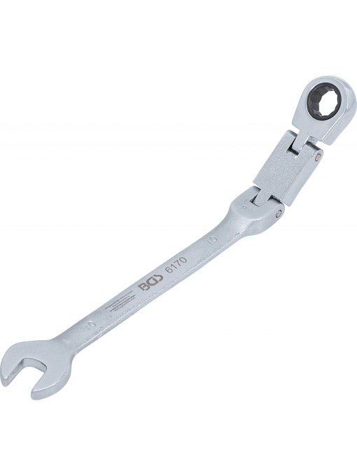 Cheie combinata cu clichet 10 mm dublu articulata, BGS 6170