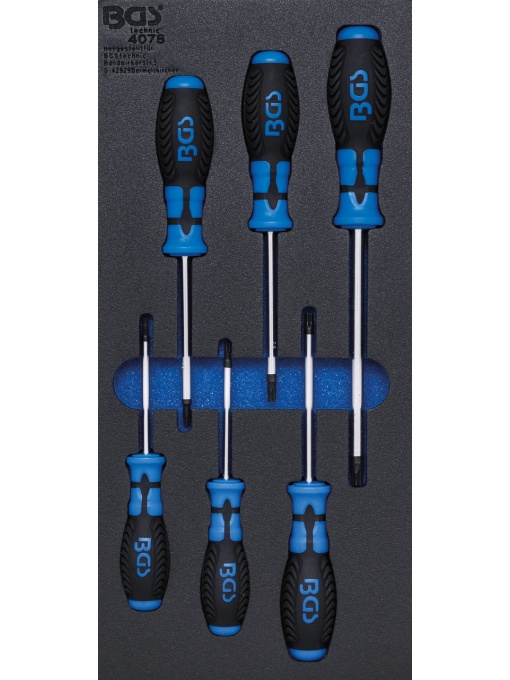 Echipare pentru dulap 1/3, surubelnite torx, T15-T40, BGS 4078