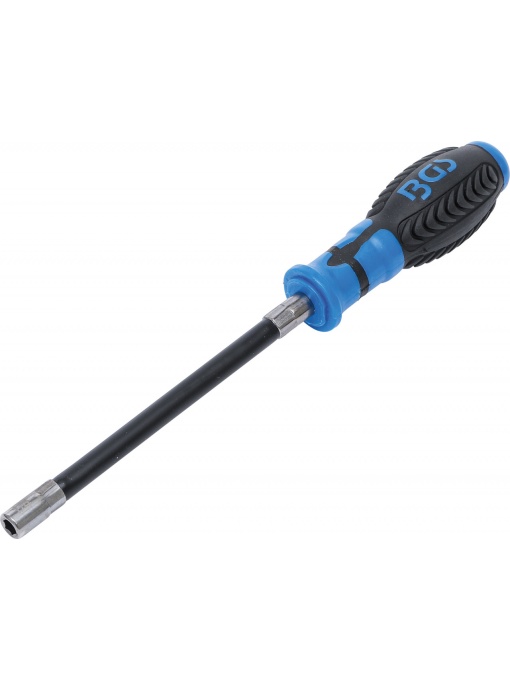 Maner rotativ cu tija flexibila pentru biti cu antrenare 1/4'', BGS 7829