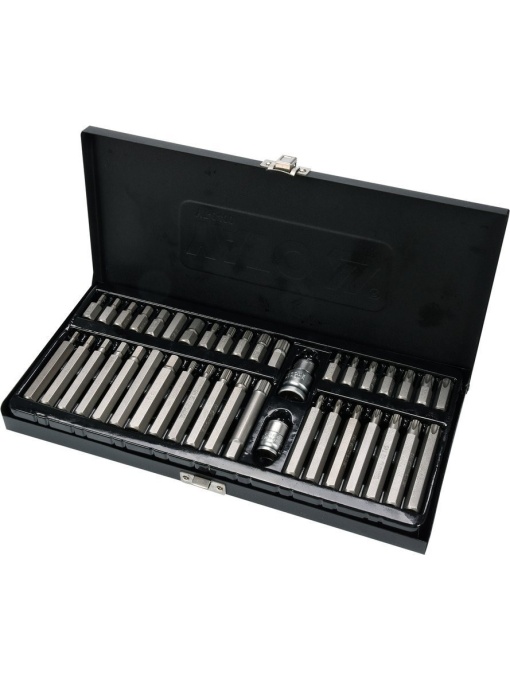 Set biti combinati lungi si scurti (hex, spline, torx), 40 piese, Yato YT-0400
