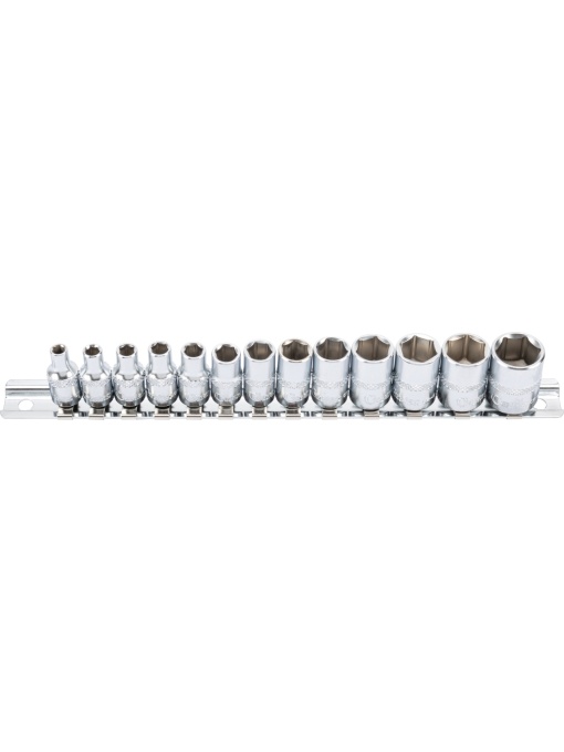 Set chei tubulare, xcess p., 13 buc., 1/4", 6 puncte 4-14 mm, CR-23100