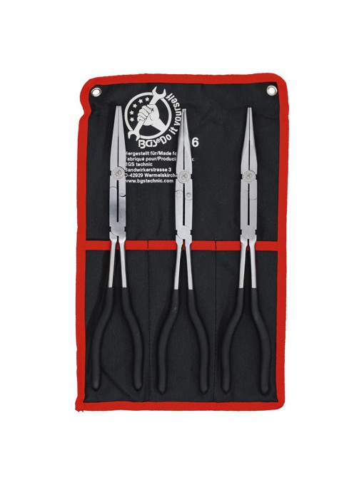 Set clesti lungi cu articulatie dubla : drept, usor indoit, curbat, lungime 340mm, BGS DIY 416