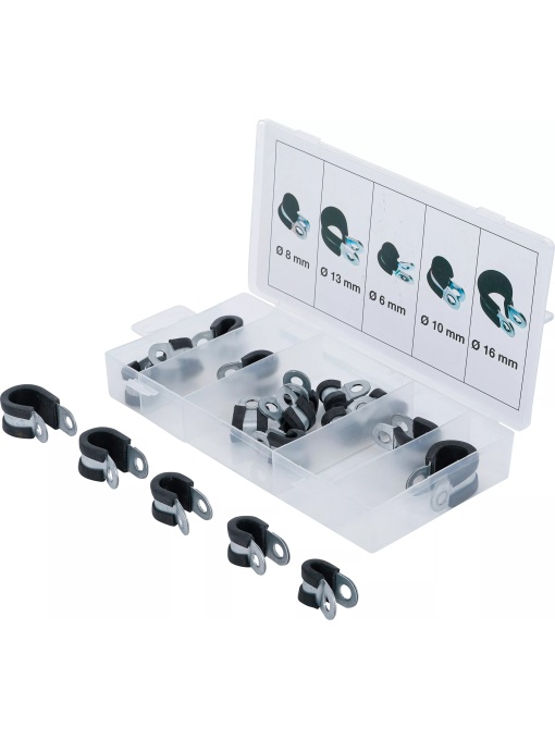 Set coliere izolate 6-16mm pentru pozat cobluri si conducte, 18-piese, BGS 14145