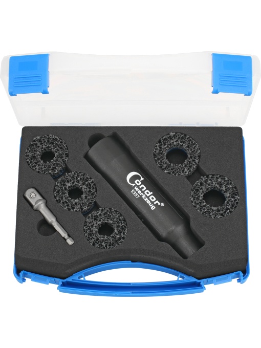 Set instrumente pentru curatarea butucului rotii, 7 buc., Condor 5357