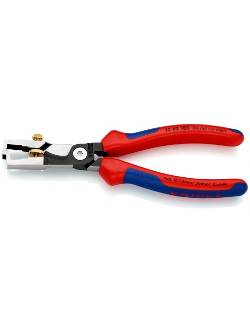 StriX® Cleste de dezizolat cu manşoane multicomponent, vopsit negru, lungime 180 mm, Knipex 1362180
