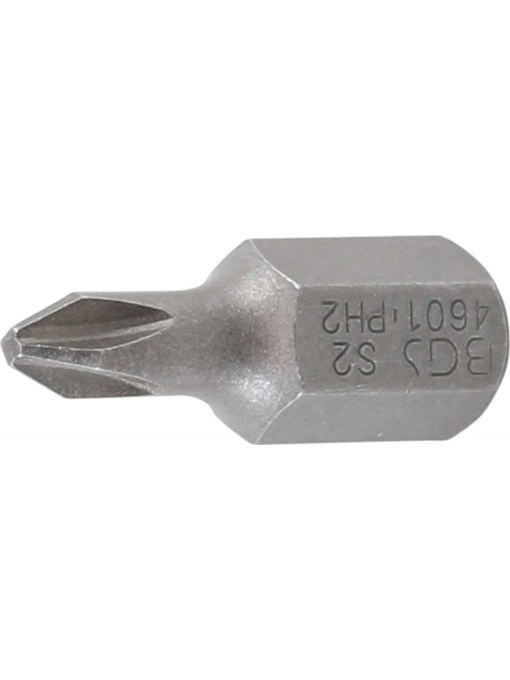Bit cap cruce PH2, lungime 30mm, antrenare 10 mm (3/8"), BGS 4601