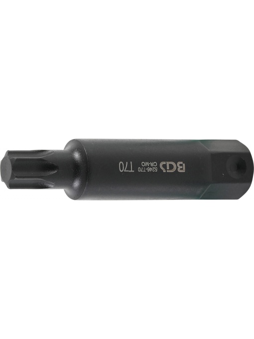 Bit de impact Torx T70, lungime 100 mm, antrenare hexagon 22 mm, BGS 5246-T70