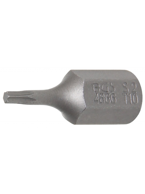 Bit Torx T10, lungime 30mm, antrenare 10mm(3/8"), BGS 4866