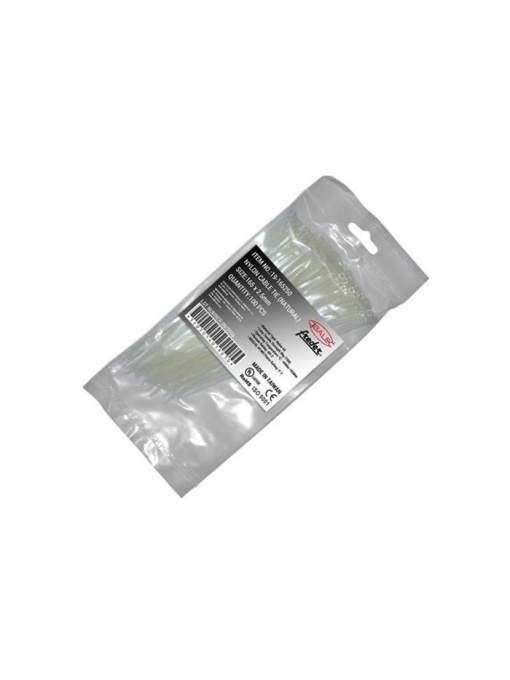 Coliere Nylon 66, dimensiuni 150x3.6 mm, set 100 bucati, 19-150360