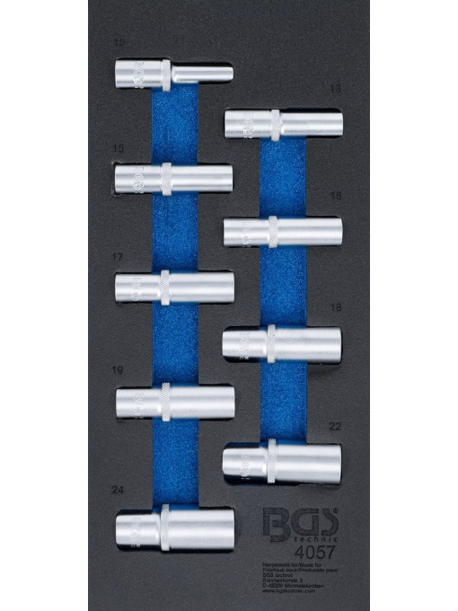 Echipare pentru dulap 1/3, tubulare adanci in 6 pct, actionare 1/2'', BGS 4057