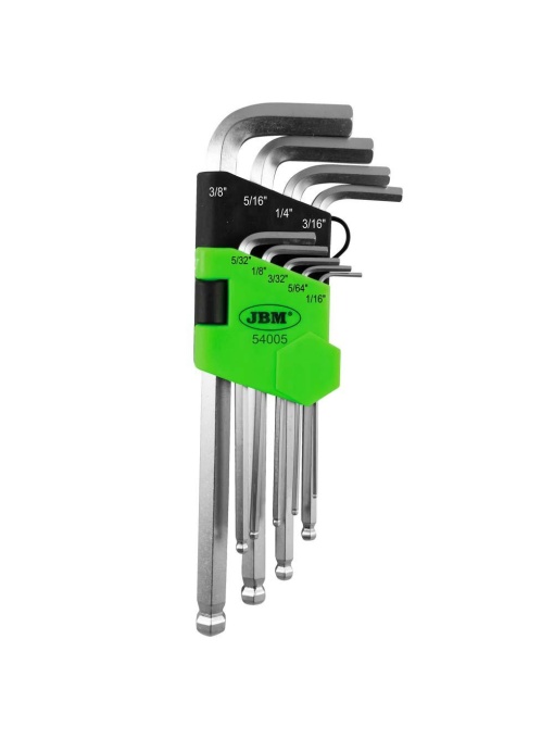Set de 9 imbusuri hexagonale in toli, JBM 54005