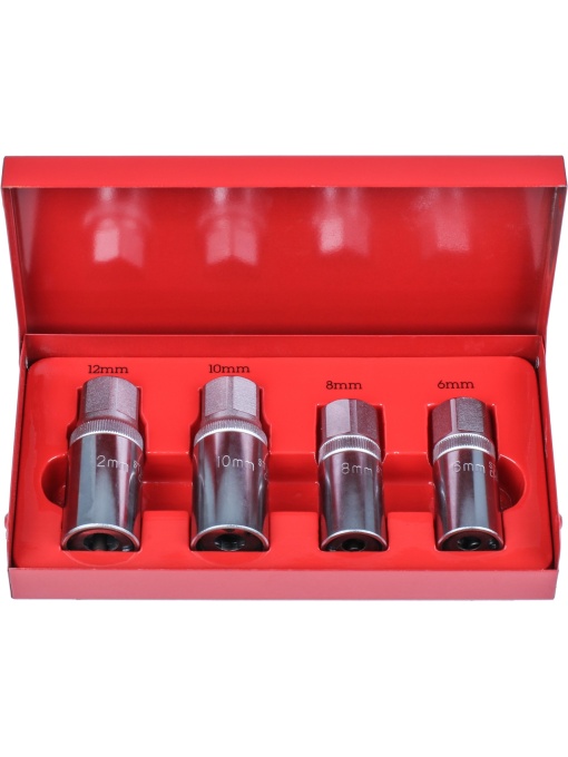 Set extractoare pentru suruburi 6-12 mm, act. 1/2", 4 piese, Condor 174