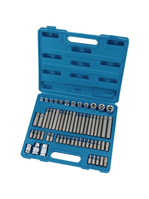 Set imbusuri si torx-uri + tubulare tip E, 61piese, Draper 63376