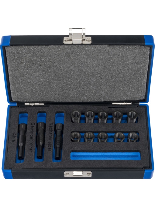 Set pentru reparat filete de bujii incandescente M10 x 1.0, 13 piese, Condor 5672