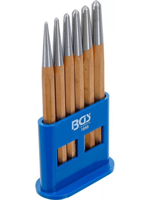 Set punctatoare 3-4-5-6-7-8mm, lungime 150mm, 6 piese, BGS 1656