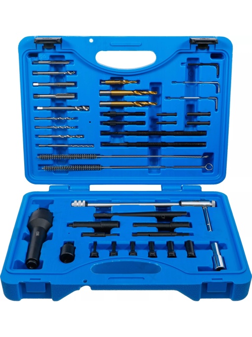 Set scule extractoare pentru bujii incandescente şi reparatii filete, M10 x 1 - M8 x 1.0, 41 piese, BGS 9565