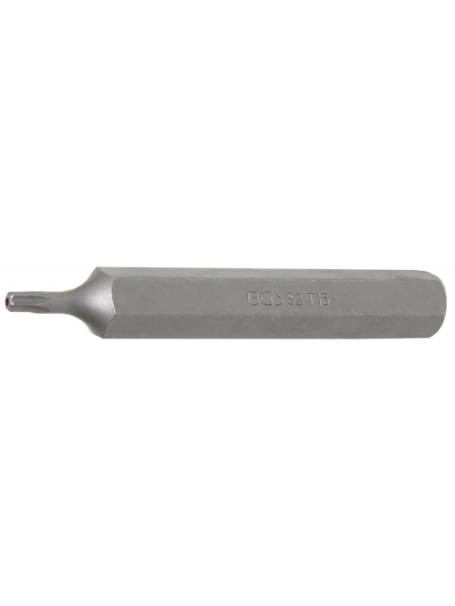 Bit Torx T15 cu gaura de securizare, lungime 75mm, antrenare 10mm(3/8"), BGS 4715