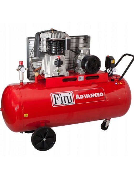 Compresor aer cu piston, butelie 270 litri, presiune max. 10 bari, alimentare 380V, putere 5.5 kw/7.5Hp, Fini BK 119-270-7.5