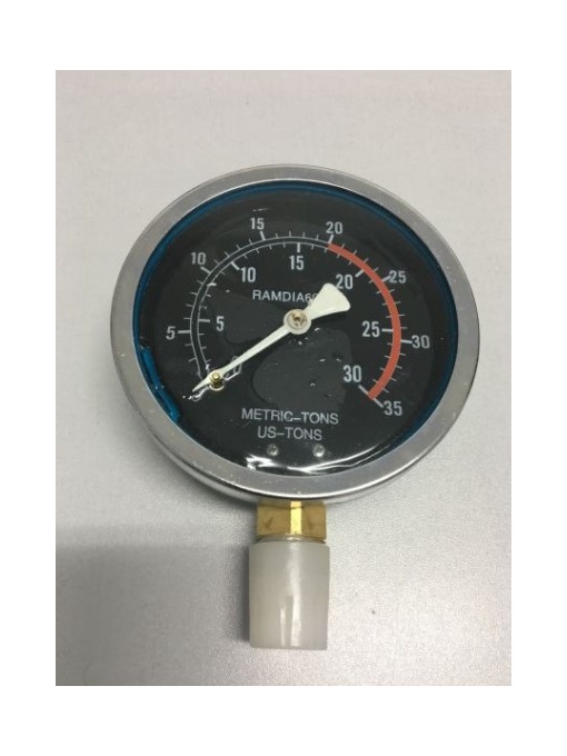 Manometru pentru presa de rulmenti cu sarcina max. 50 tone, Metric-Tons/US-Tons, TLTON50T