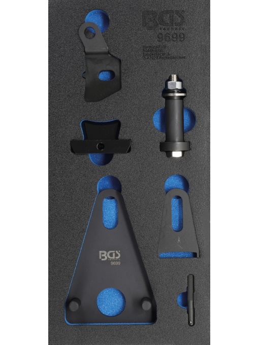 Set cale blocare şi demontare fulie la arbore cotit şi capace frontale pentru motoare Renault, Nissan, BGS 9699