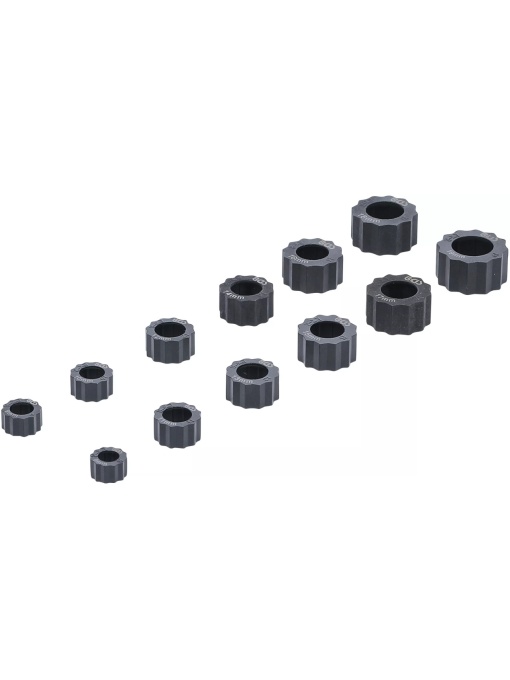 Set capace demontare pentru şuruburi şi piuliţe hexagonale deteriorate, 12 piese, BGS 1245