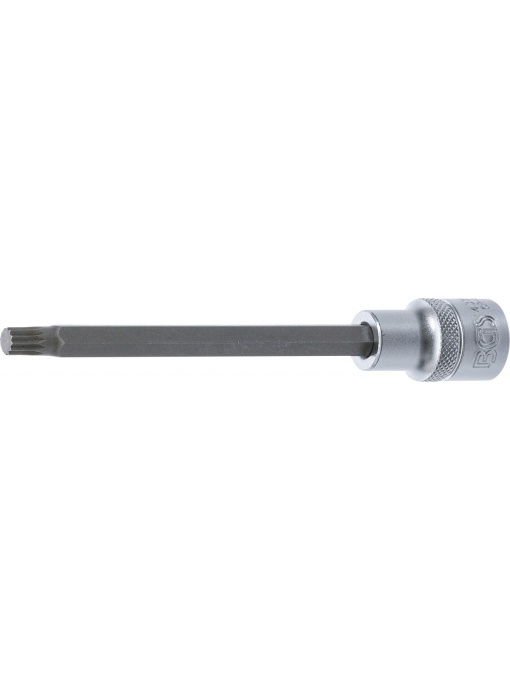 Bit Spline (XZN) M8, lungime 140mm, antrenare cu tubulara 1/2", BGS 4332