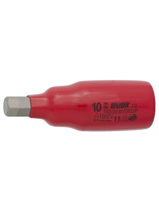 Cap cheie tubulara cu cap hexagonal 4mm 1/2" izolata la 1000 V, Unior 615173