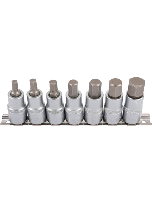 Chei tubulare cu bit, 7 bucăți, 1/2", hexagonal 6-17 mm, Condor 12227