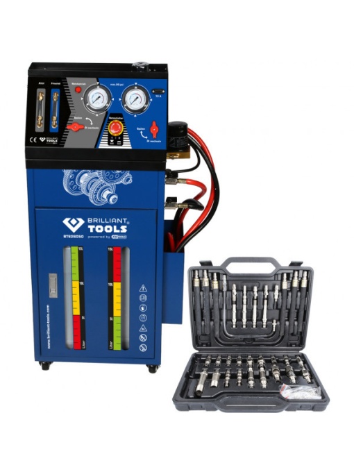 Dispozitiv de spalare / inlocuire ulei pentru transmisii automate, inclusiv set de adaptoare cu 35 de piese, Brilliant Tools BT626050