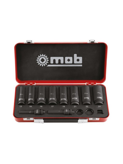 Set 10 Capete impact lungi 1/2" +accesorii Mob&Ius 9222010501