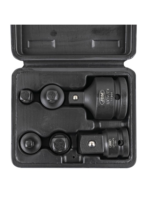 Set adaptoare de impact 1/4”-3/8”, 3/8”-1/2”, 1/2”-3/4”, 6 piese, JBM 53743